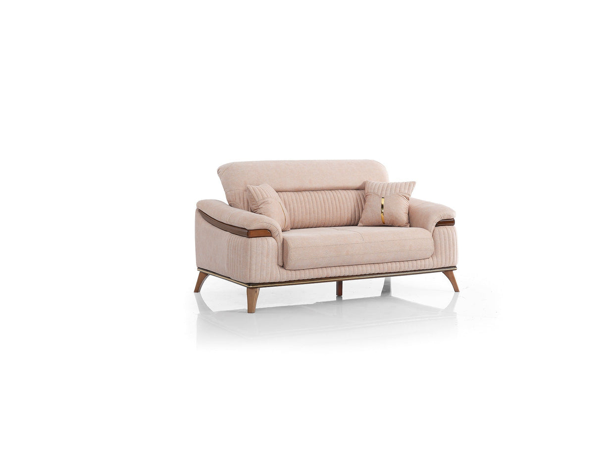 Beta 3-pieces (Sofa & Loveseat & Chair) Livingroom Set in Beige by Furnia at Eve Furniture