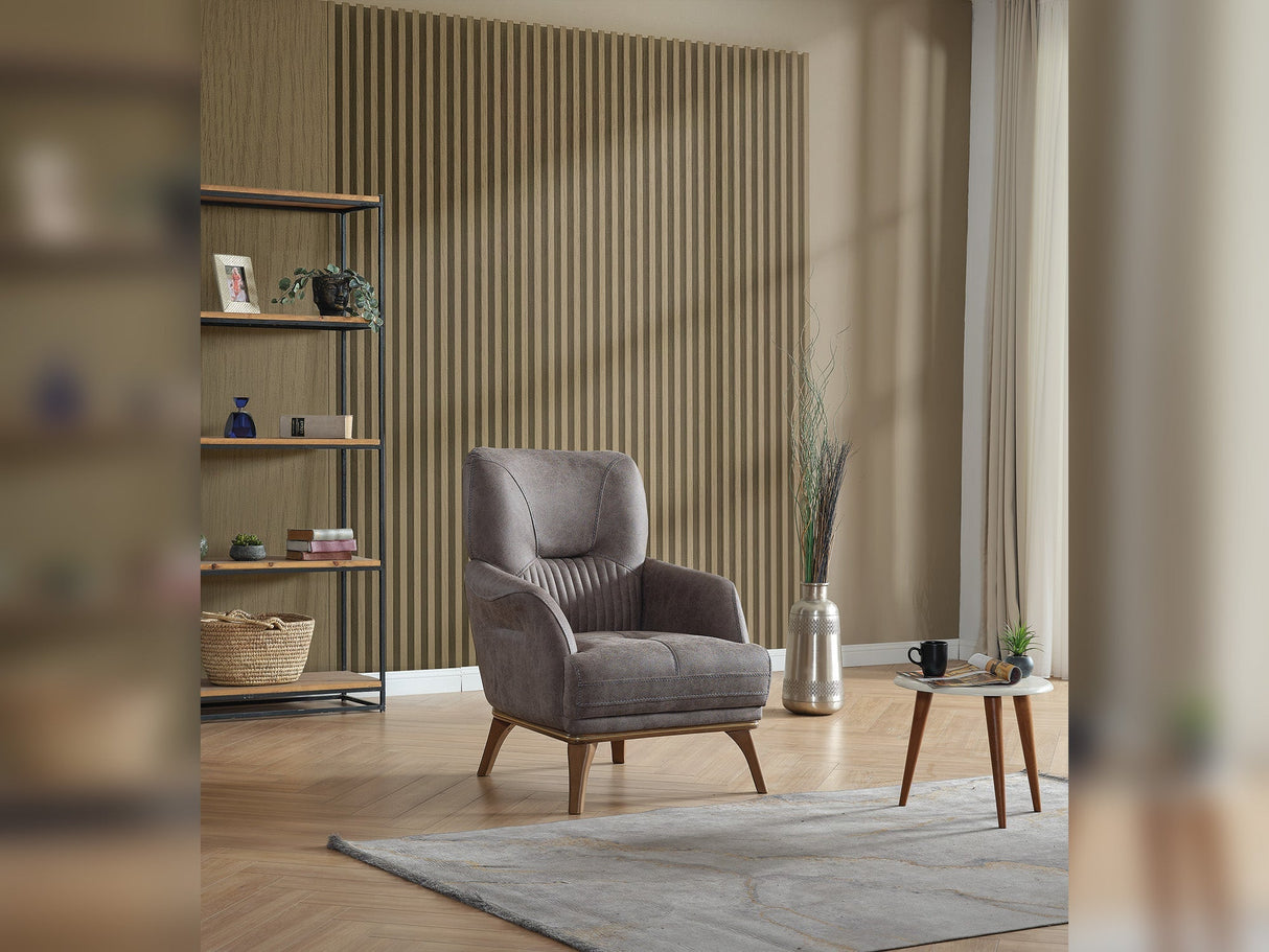 Beta 3-pieces (Sofa & Loveseat & Chair) Livingroom Set in Fume by Furnia at Eve Furniture