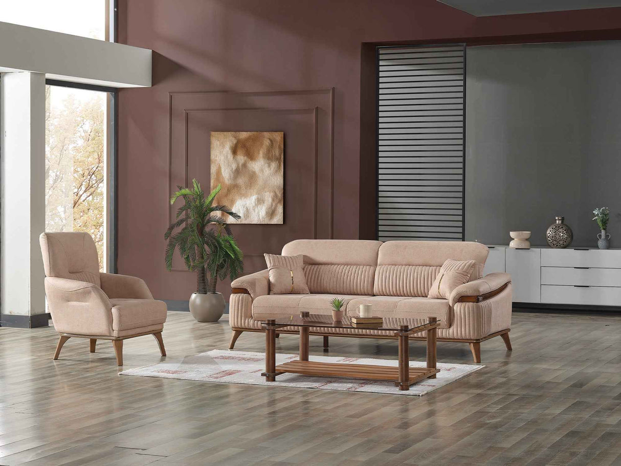 Beta Chair Beige by Furnia at Eve Furniture