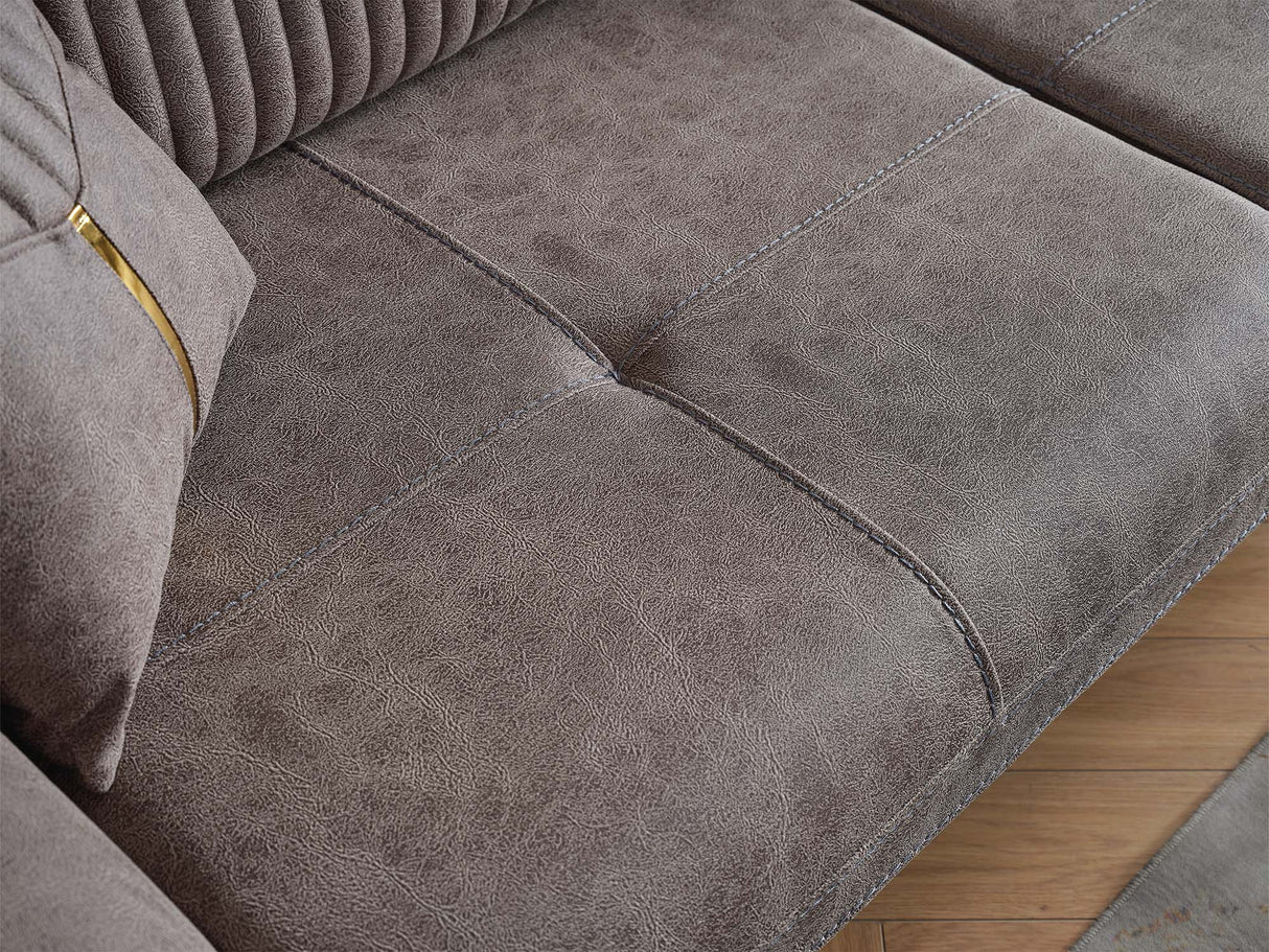Beta Convertible Loveseat Fume by Furnia at Eve Furniture