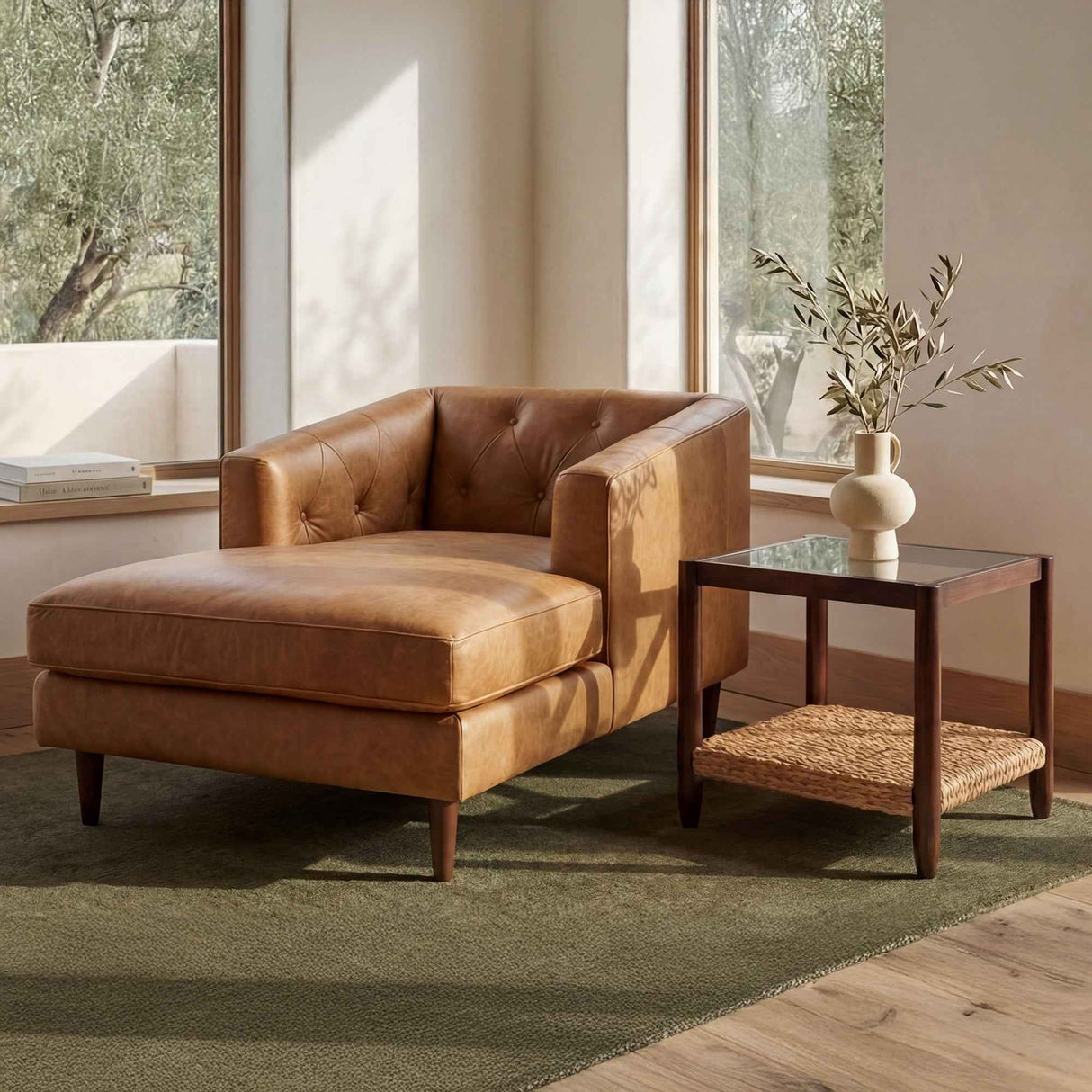 Beth Brown Side Table by Moe's Home at Eve Furniture