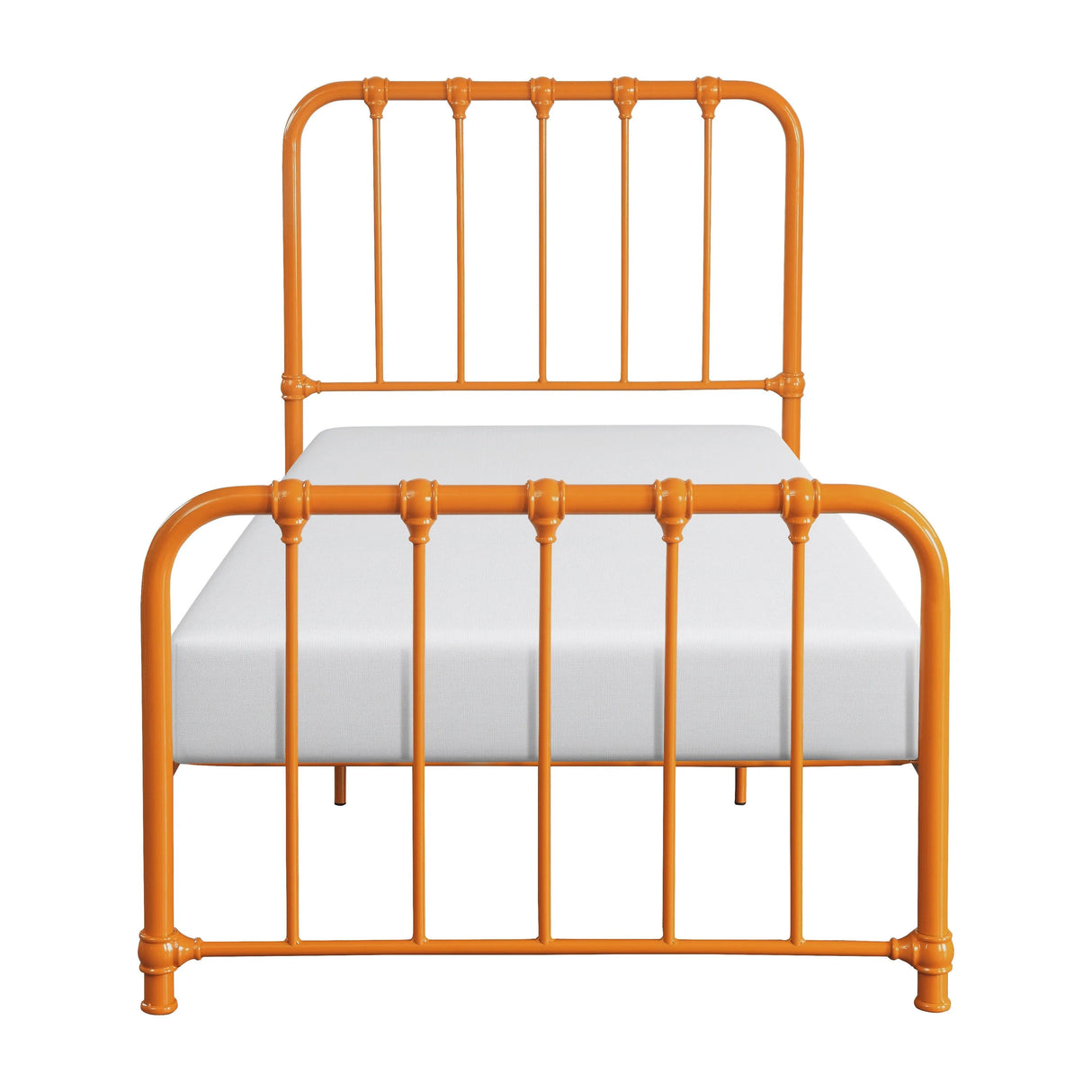 Bethany Orange Twin Metal Platform Bed by Homelegance at Eve Furniture