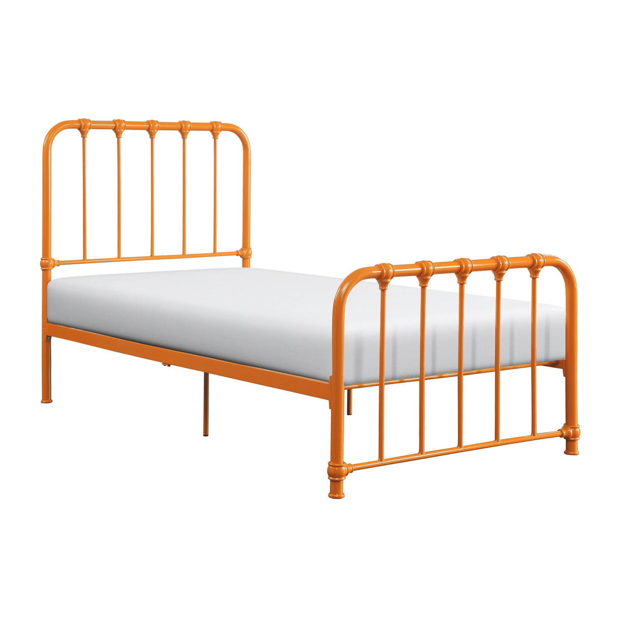 Bethany Orange Twin Metal Platform Bed by Homelegance at Eve Furniture