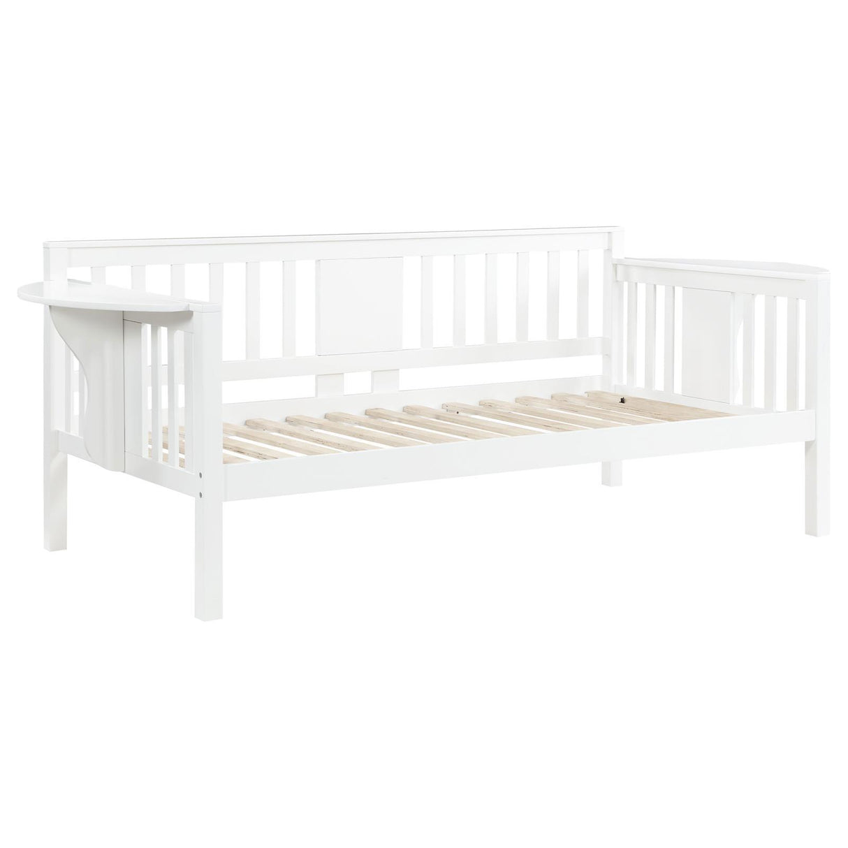 Bethany Wood Twin Daybed with Drop-down Tables White by Coaster at Eve Furniture