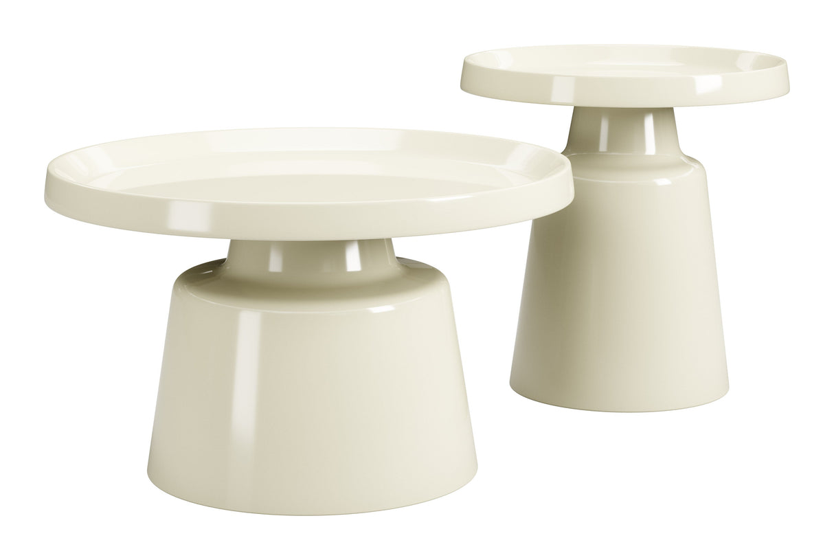 Beurre Ivory Coffee Table Set (2-Piece) by Zuomod at Eve Furniture
