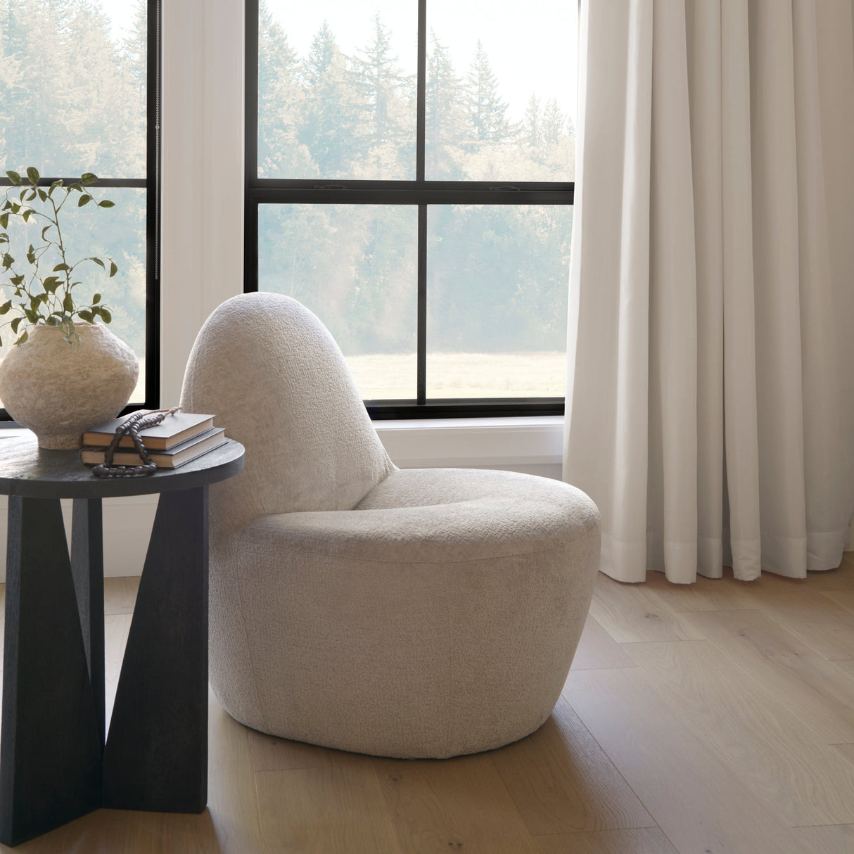 Beverly Beige Chenille Accent Chair by Mercana at Eve Furniture