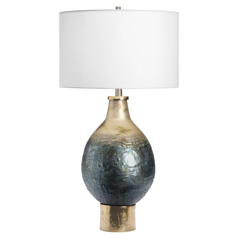 Beverly Blue/Gold Table Lamp by Crestview at Eve Furniture