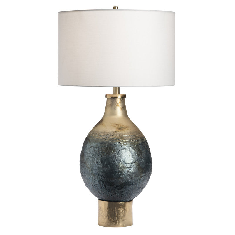 Beverly Blue/Gold Table Lamp by Crestview at Eve Furniture