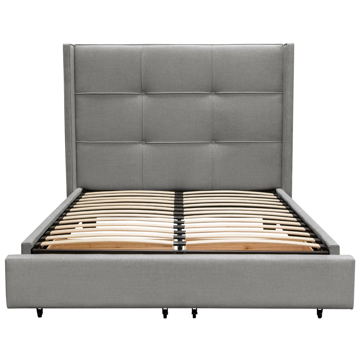 Beverly Grey Queen Bed by Diamond Sofa at Eve Furniture