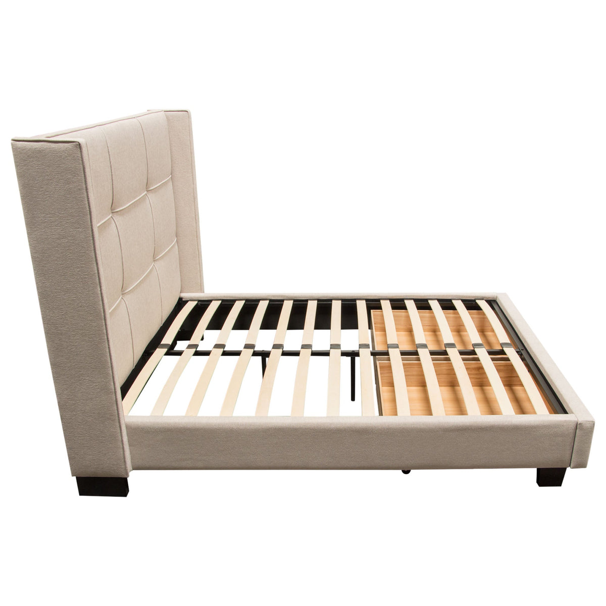 Beverly Sand Queen Bed by Diamond Sofa at Eve Furniture