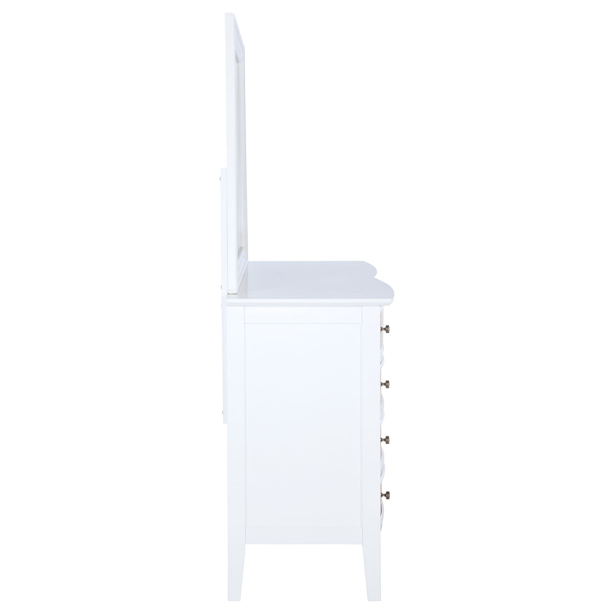 Bexhill White 10-drawer Dresser and Mirror by Coaster at Eve Furniture