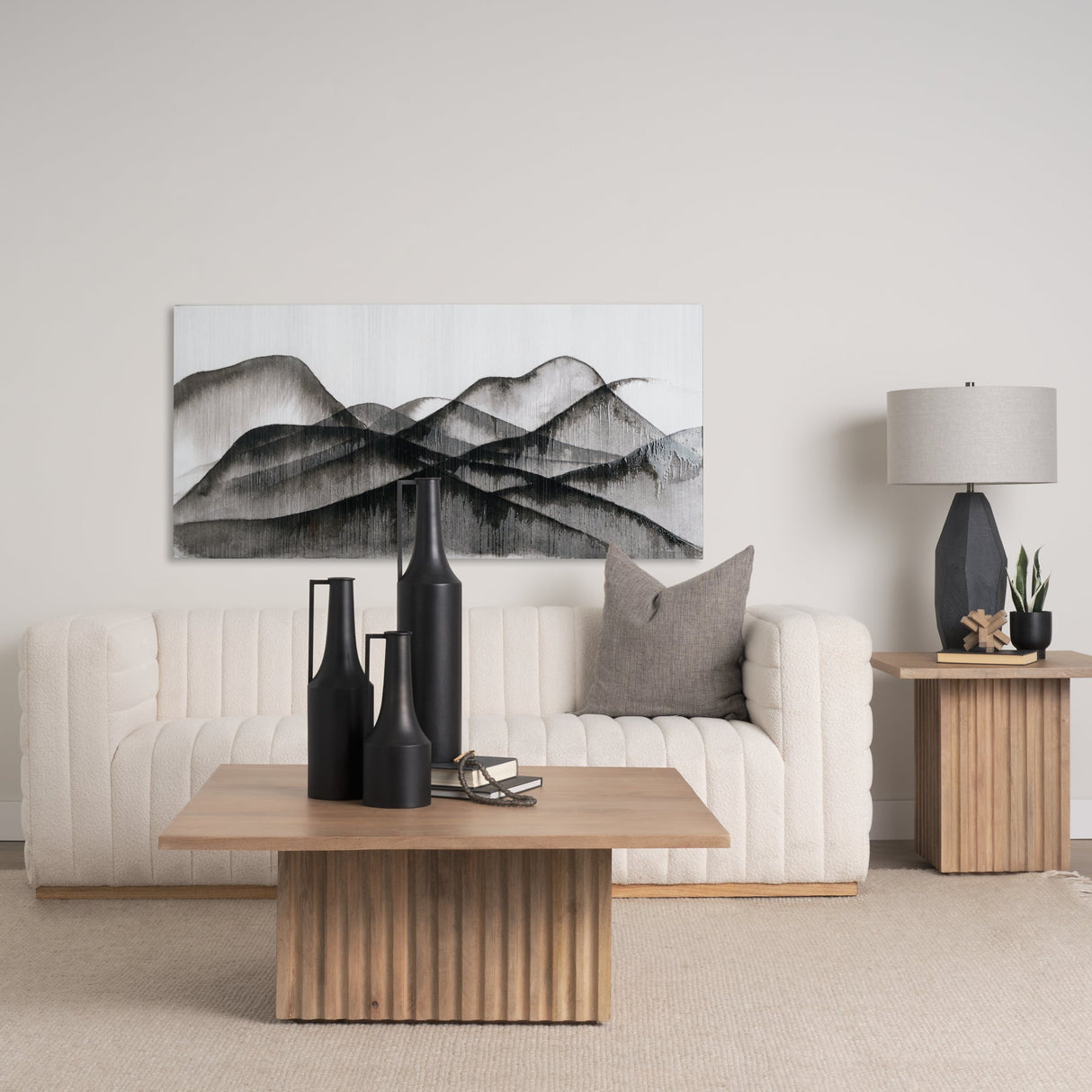 Beyond the Rainy Hills by Mercana Studio a Hand Embellished Textured Canvas by Mercana at Eve Furniture