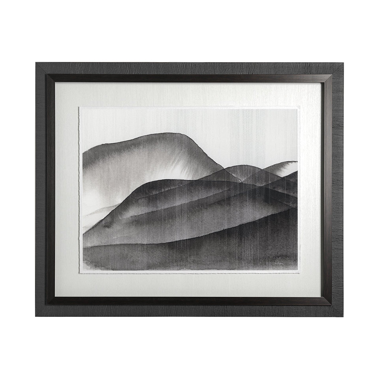 Beyond the Rainy Hills I by Mercana Studio Hand Embellished Framed Art Print Matted under Glass by Mercana at Eve Furniture