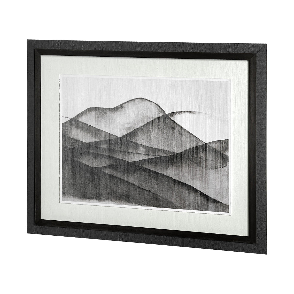 Beyond the Rainy Hills II by Mercana Studio Hand Embellished Framed Art Print Matted under Glass by Mercana at Eve Furniture