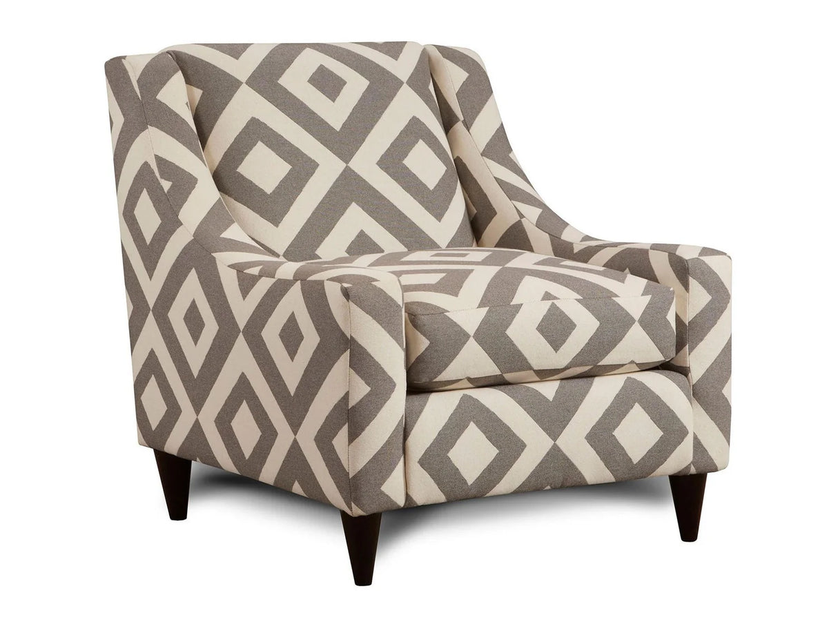 Parker Gray/Pattern Chair by Furniture of America at Eve Furniture