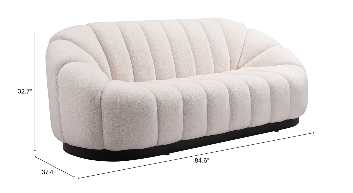 Bhutan Cream Sofa by Zuomod at Eve Furniture