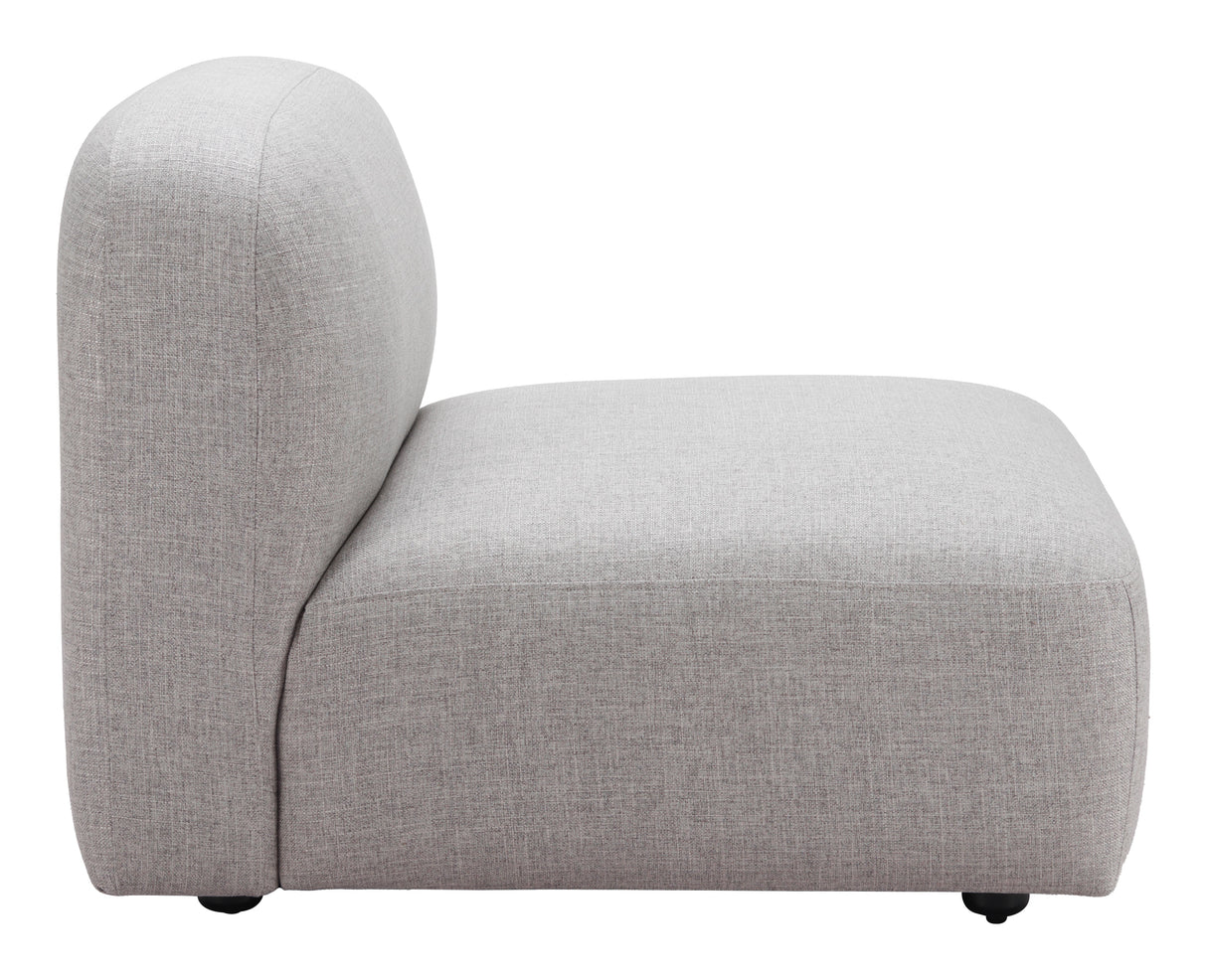 Biak Gray Middle Chair by Zuomod at Eve Furniture