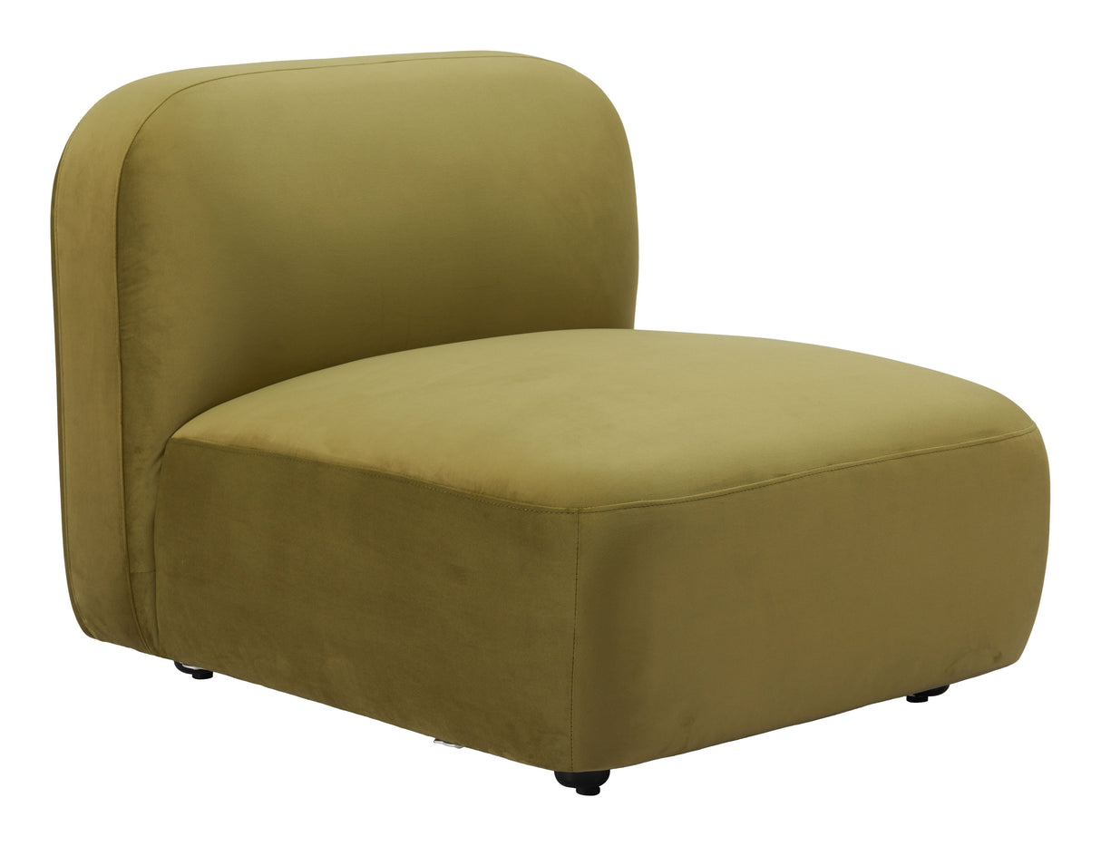 Biak Green Middle Chair by Zuomod at Eve Furniture