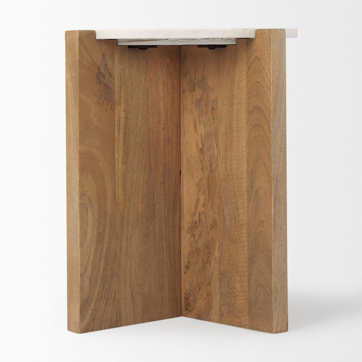 Bianca Wood and Marble Accent Table by Mercana at Eve Furniture