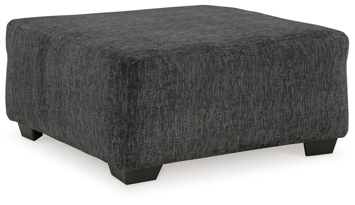 Biddeford Ebony Oversized Accent Ottoman by Ashley at Eve Furniture