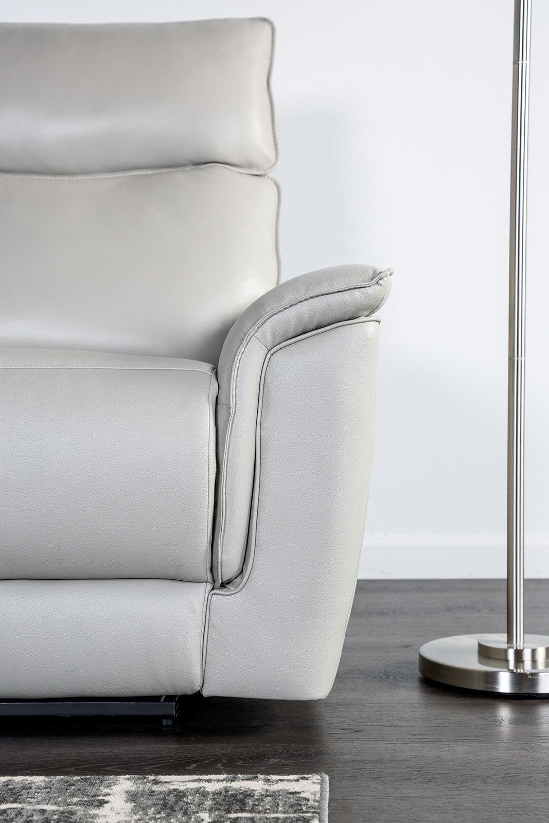 Bienne Taupe Recliner Chair by Furniture of America at Eve Furniture