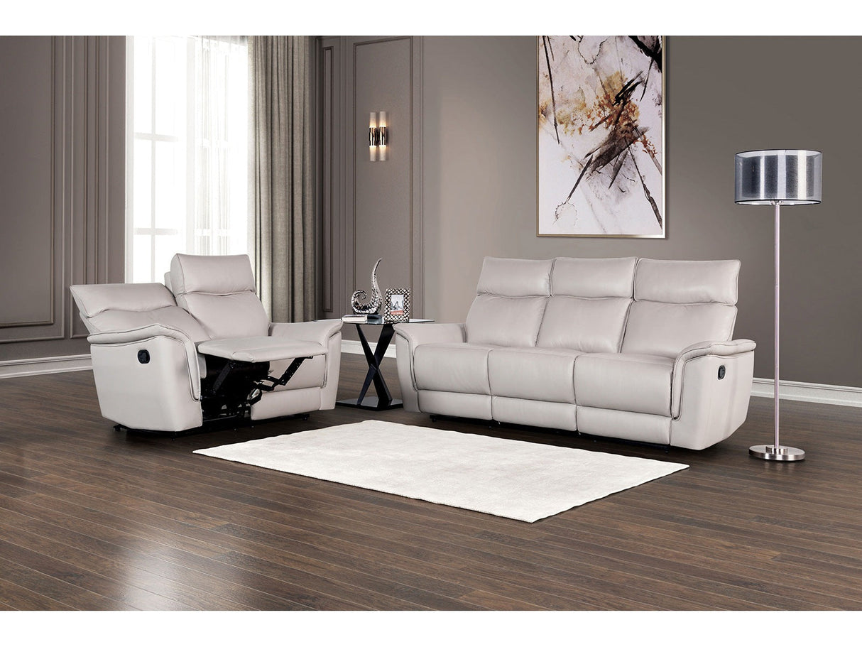 Bienne Taupe Upholstery Reclining Living Room Set by Furniture of America at Eve Furniture