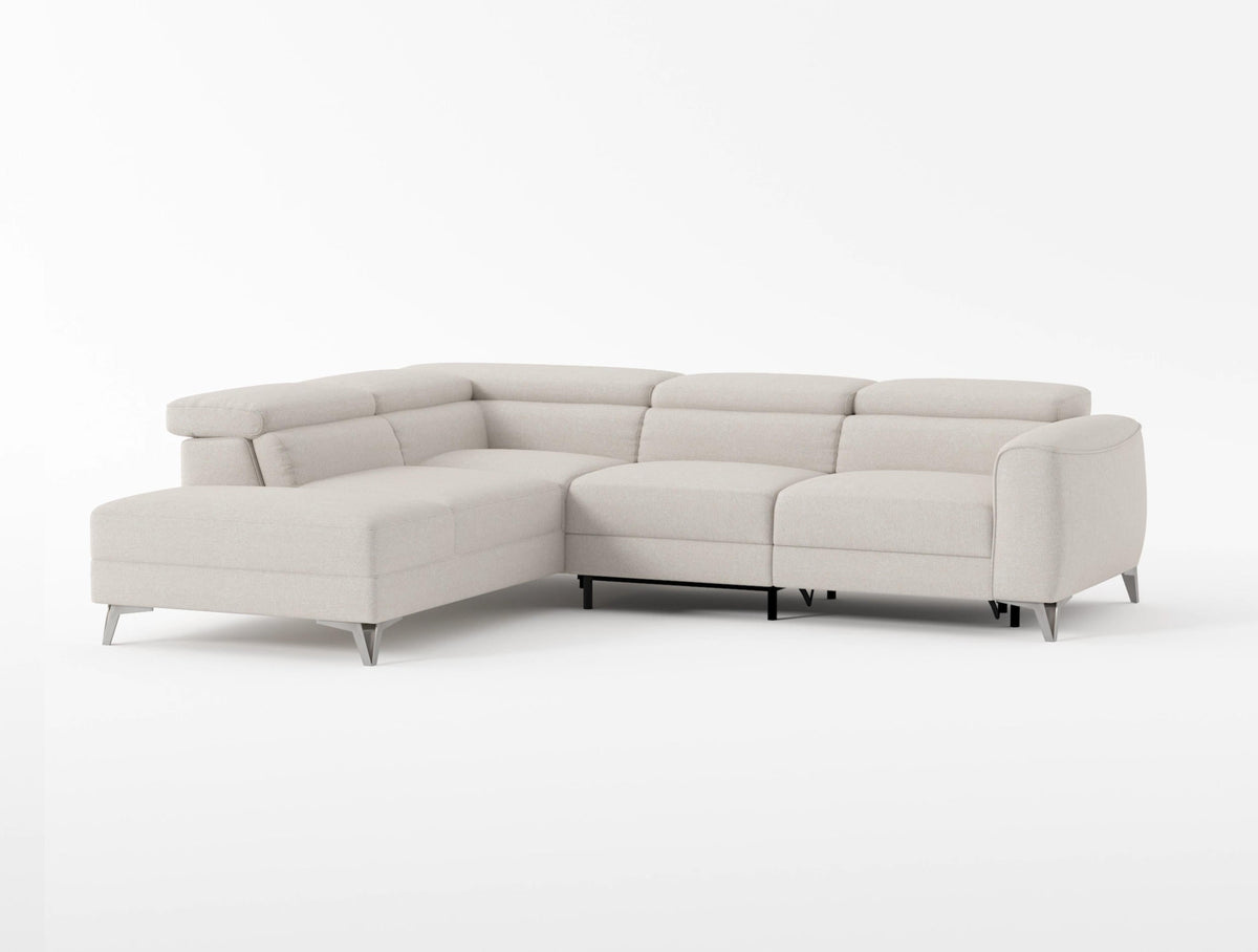 Bienvenue Beige 2-Piece Power Sectional with Right Chaise by Homelegance at Eve Furniture