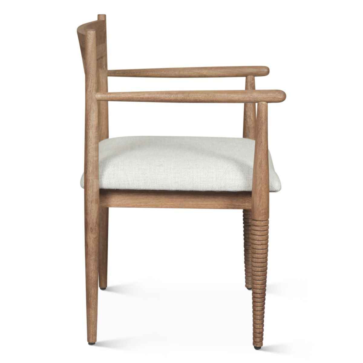 Bijou 22" Upholstered Dining Chair in Natural Brown by Home Trends & Design at Eve Furniture