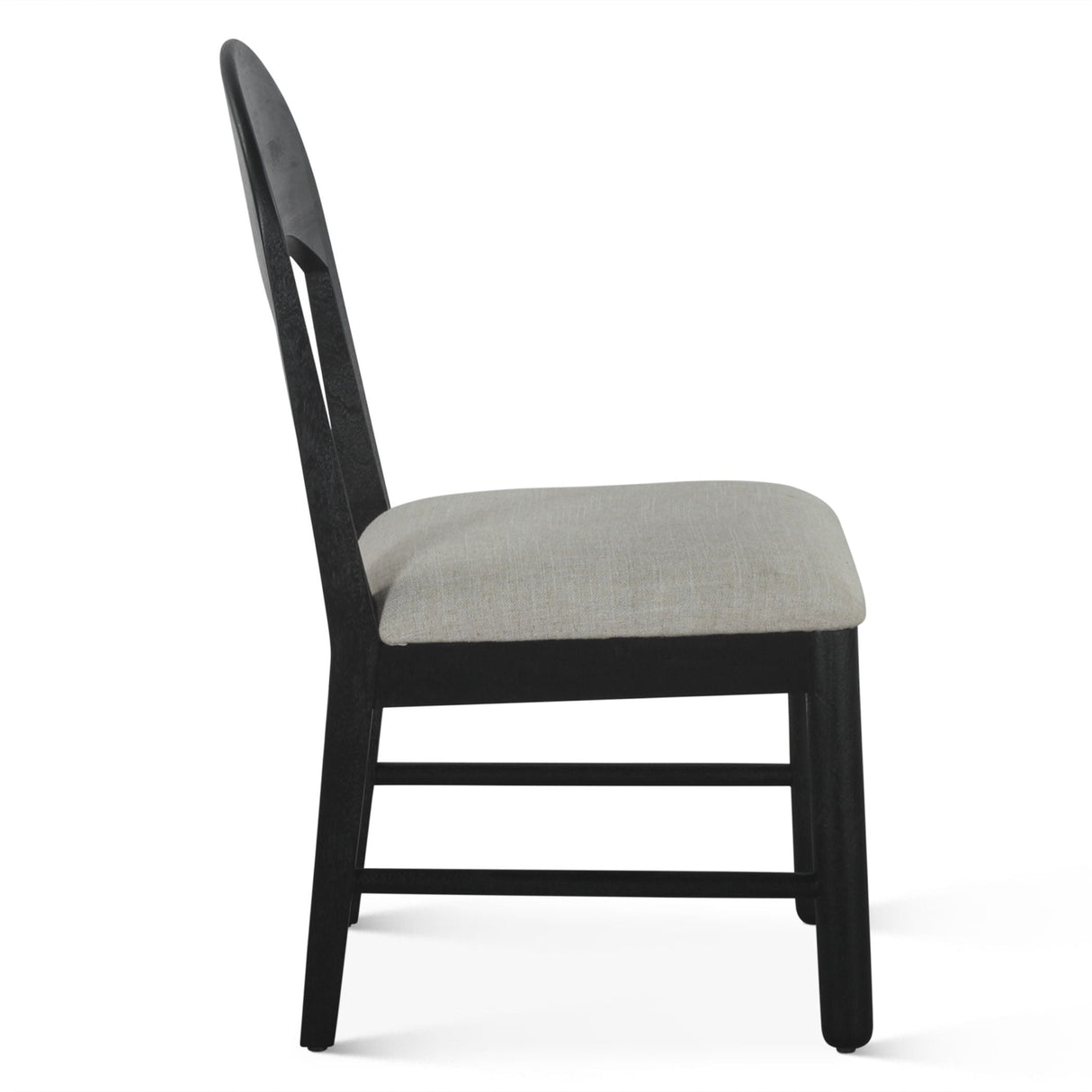 Bilboa 18" Upholstered Dining Chair in Distressed Black, Set of 2 by Home Trends & Design at Eve Furniture