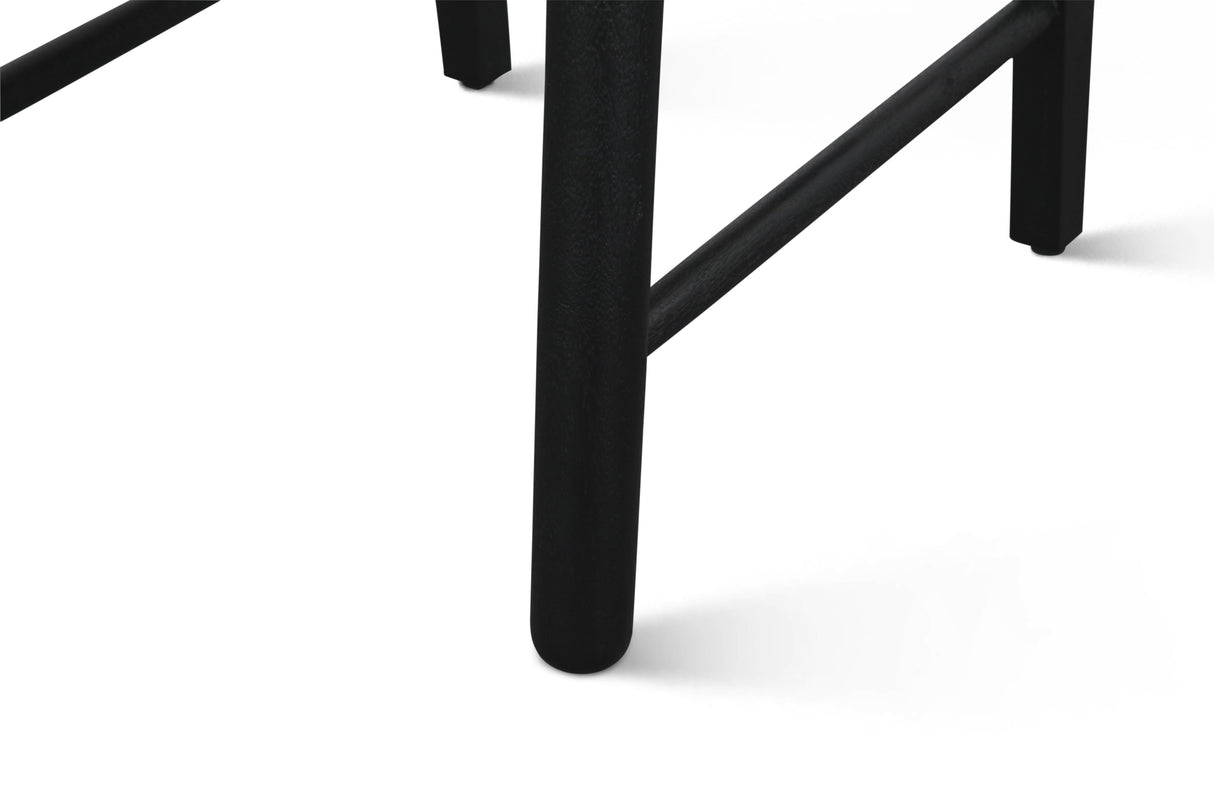 Bilboa 18" Upholstered Dining Chair in Distressed Black, Set of 2 by Home Trends & Design at Eve Furniture