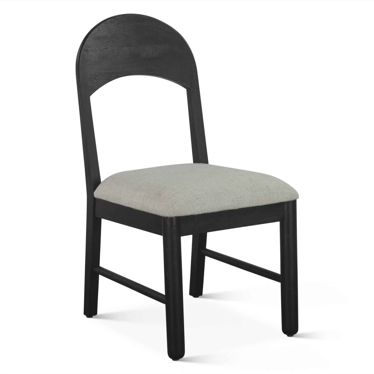 Bilboa 18" Upholstered Dining Chair in Distressed Black, Set of 2 by Home Trends & Design at Eve Furniture