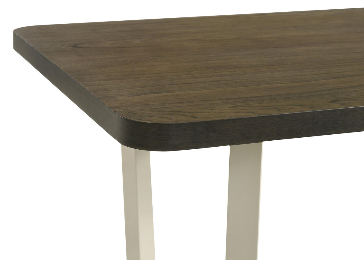 Biloxi Grayish Brown Rectangular Wood Dining Table by Coaster at Eve Furniture