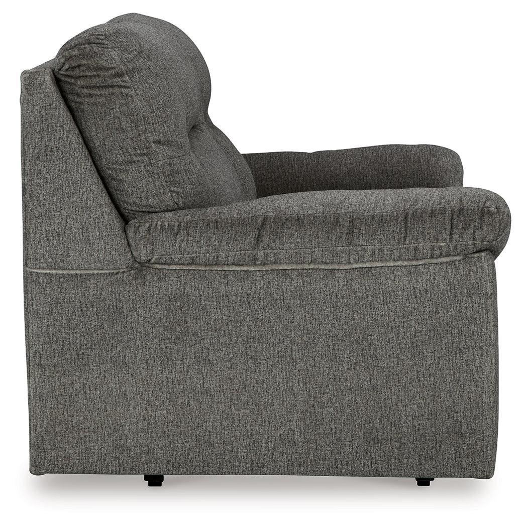 Bindura Mineral Glider Loveseat by Ashley at Eve Furniture
