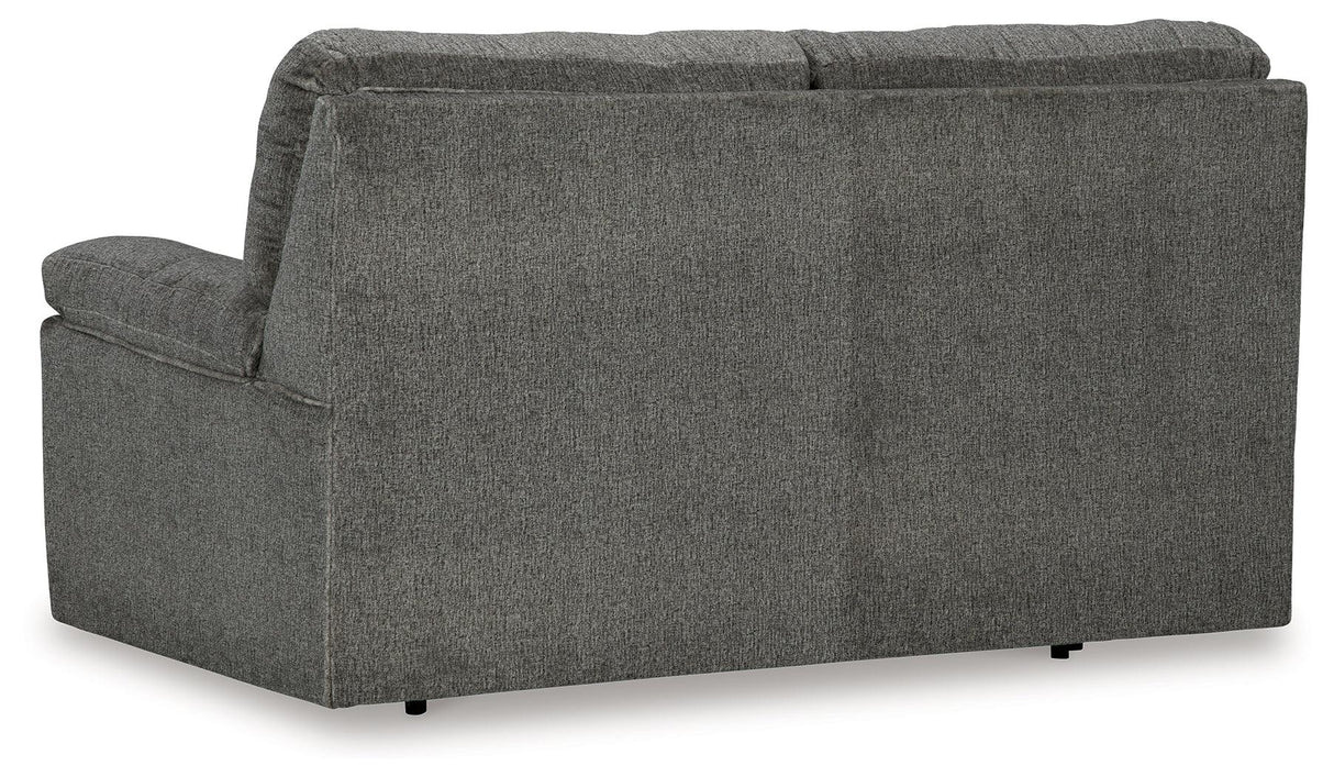 Bindura Mineral Glider Loveseat by Ashley at Eve Furniture
