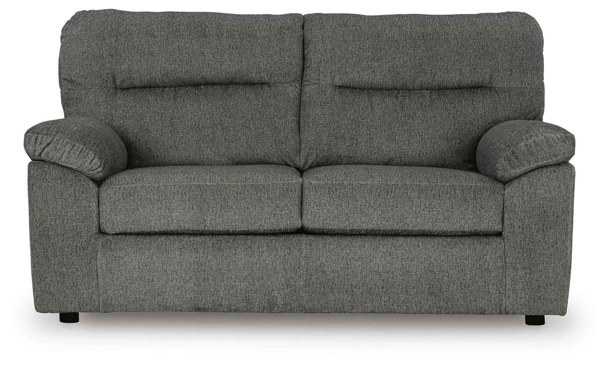 Bindura Mineral Loveseat by Ashley at Eve Furniture