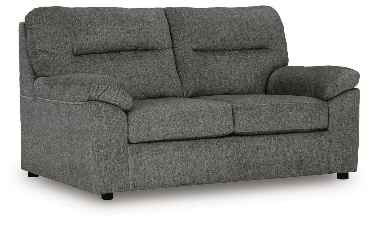 Bindura Mineral Loveseat by Ashley at Eve Furniture