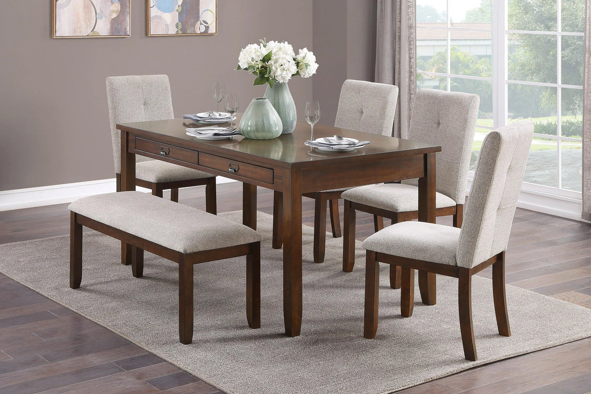 Binghampton Cherry Dining Table by Homelegance at Eve Furniture