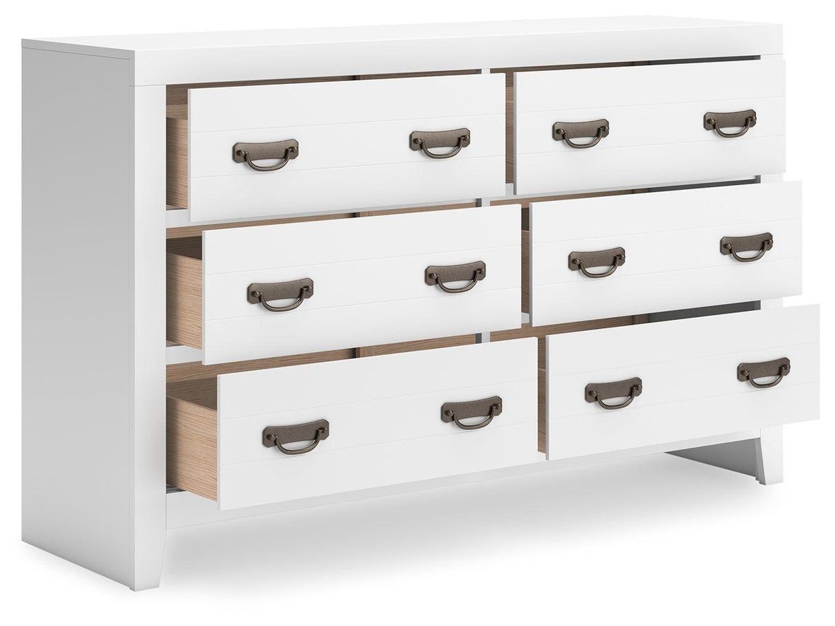 Binterglen White Dresser by Ashley at Eve Furniture