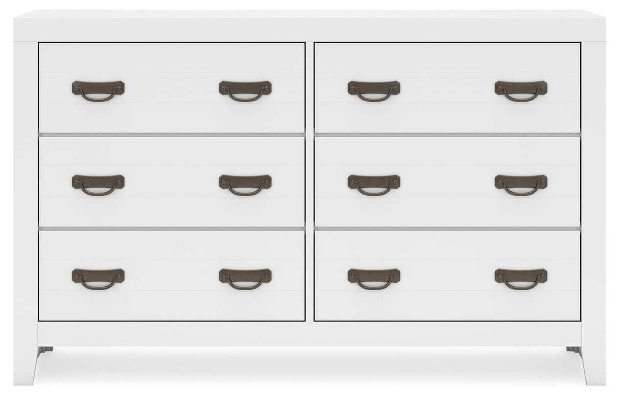 Binterglen White Dresser by Ashley at Eve Furniture