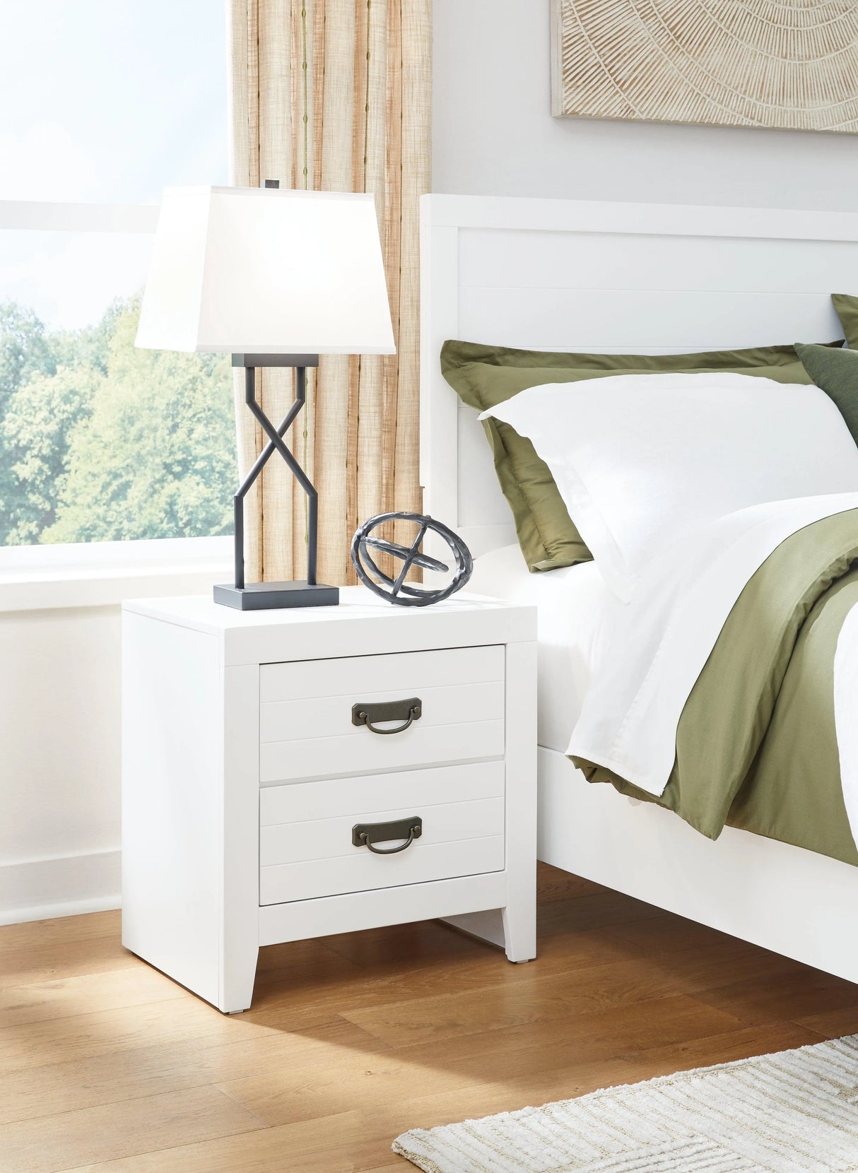 Binterglen White Nightstand by Ashley at Eve Furniture