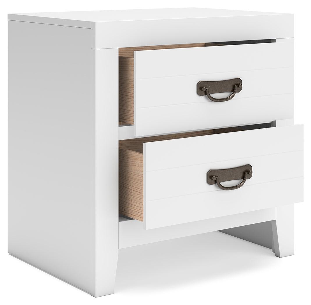 Binterglen White Nightstand by Ashley at Eve Furniture
