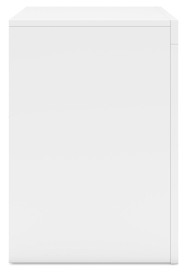 Binterglen White Nightstand by Ashley at Eve Furniture