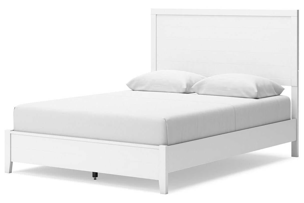 Binterglen White Queen Panel Bed by Ashley at Eve Furniture