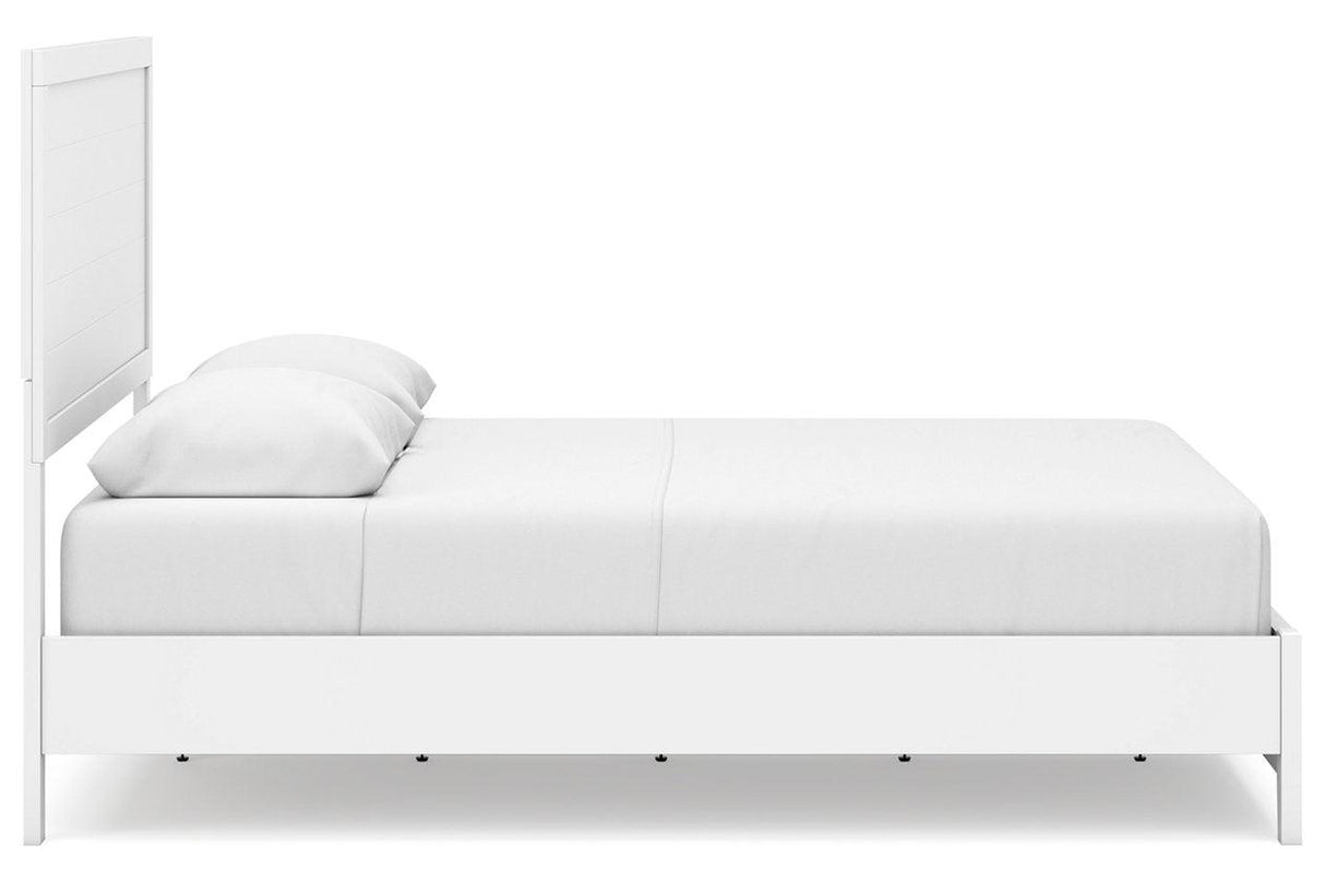 Binterglen White Queen Panel Bed by Ashley at Eve Furniture