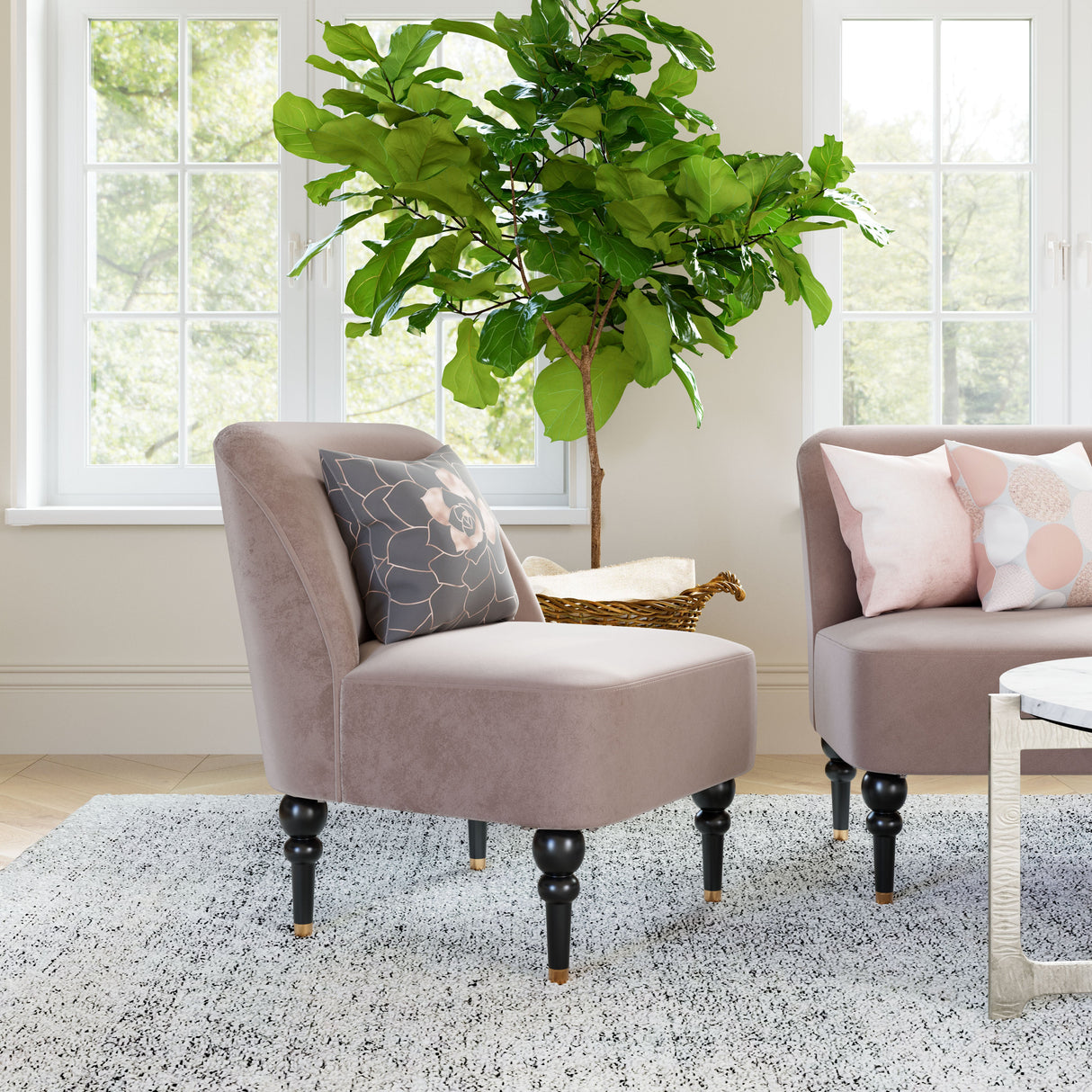 Bintulu Taupe Accent Chair by Zuomod at Eve Furniture