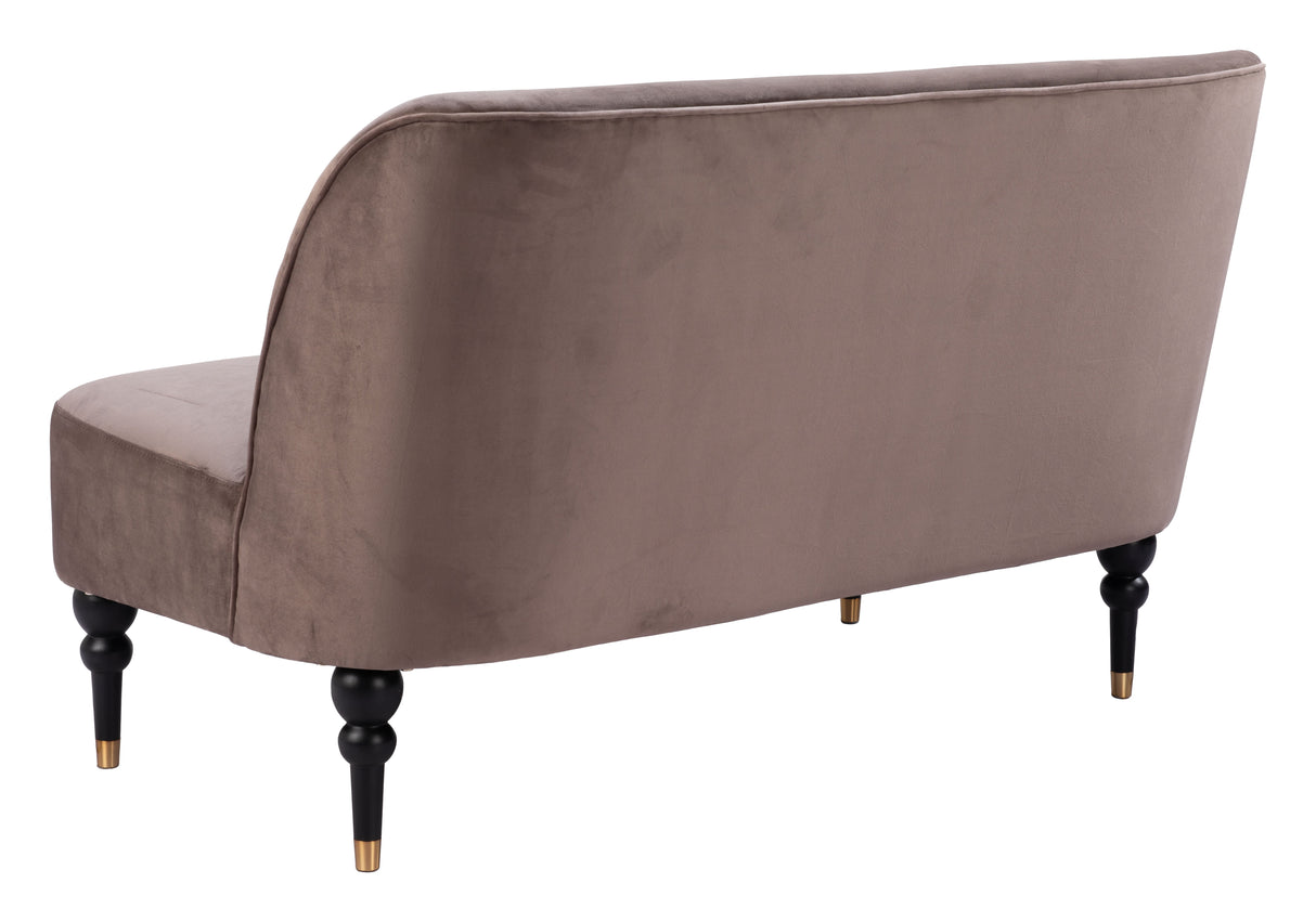 Bintulu Taupe Loveseat by Zuomod at Eve Furniture