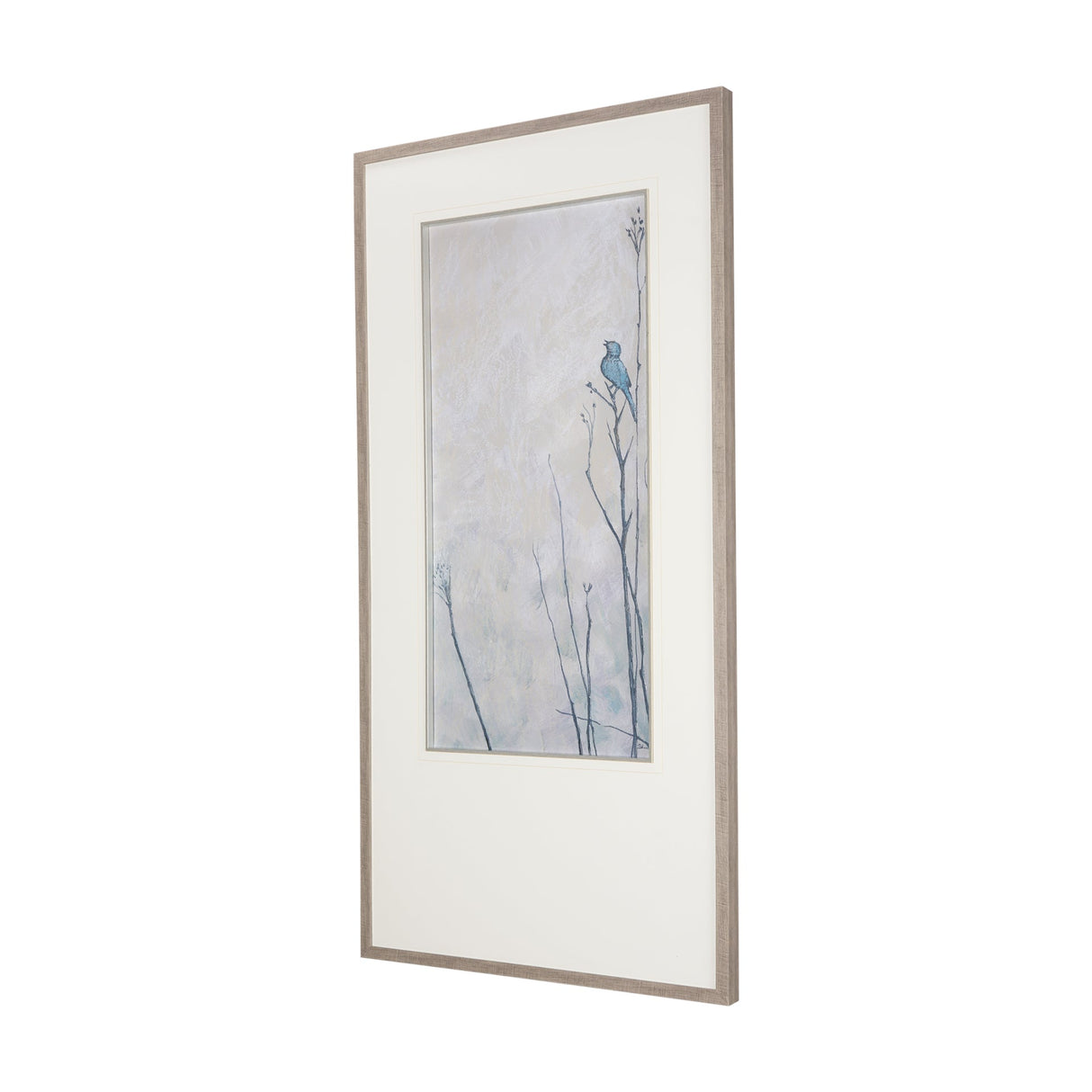 Bird Song II by Mercana Studio a Hand Embelished Textured Framed Art Print Matted under Glass by Mercana at Eve Furniture