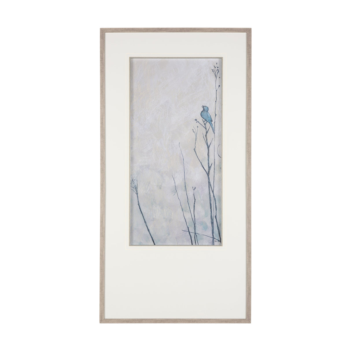 Bird Song II by Mercana Studio a Hand Embelished Textured Framed Art Print Matted under Glass by Mercana at Eve Furniture
