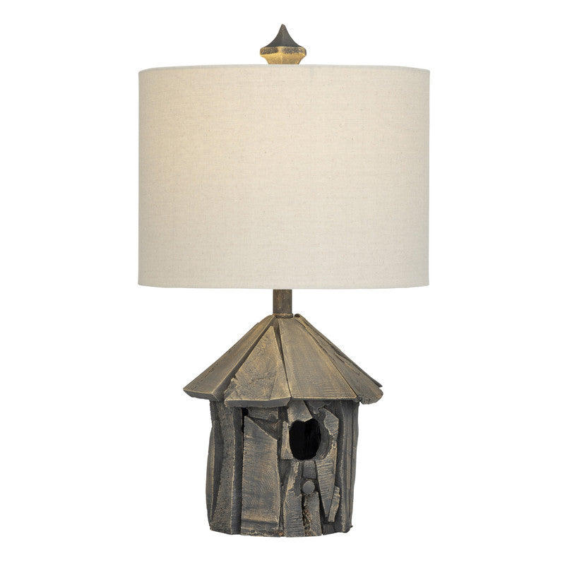 Birdhouse Grey Table Lamp (Set of 2) by Crestview at Eve Furniture