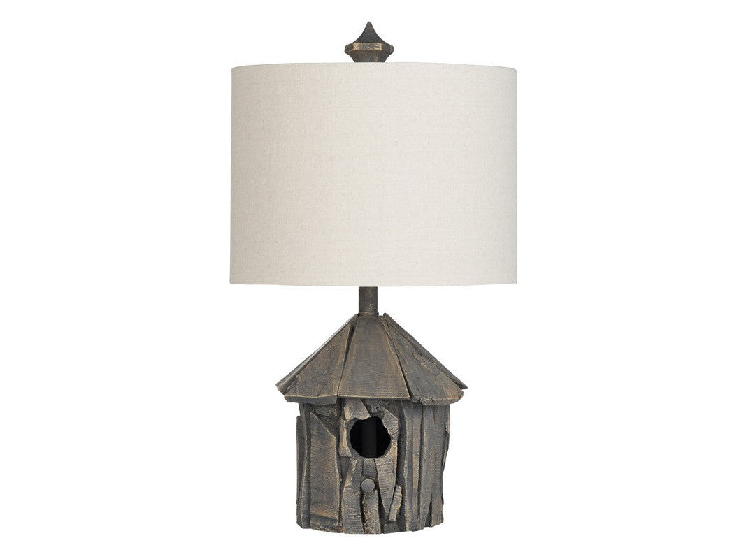 Birdhouse Grey Table Lamp (Set of 2) by Crestview at Eve Furniture